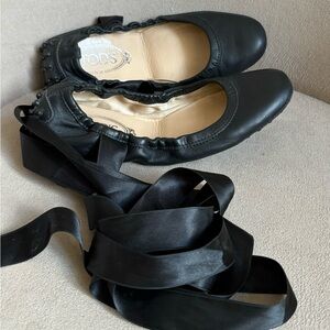 Tods women leather shoes size 36